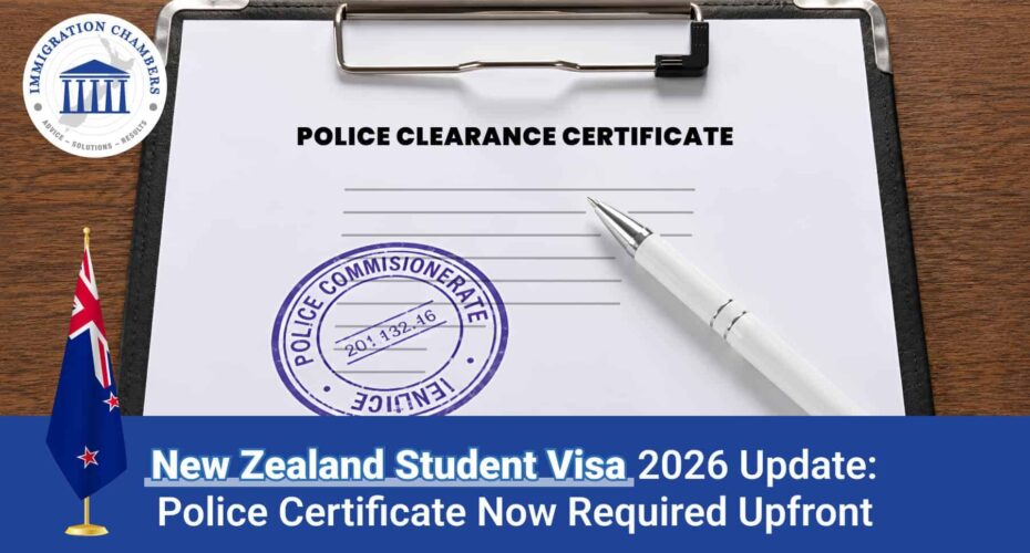 New Zealand Student Visa 2026 Update: Police Certificate Now Required Upfront