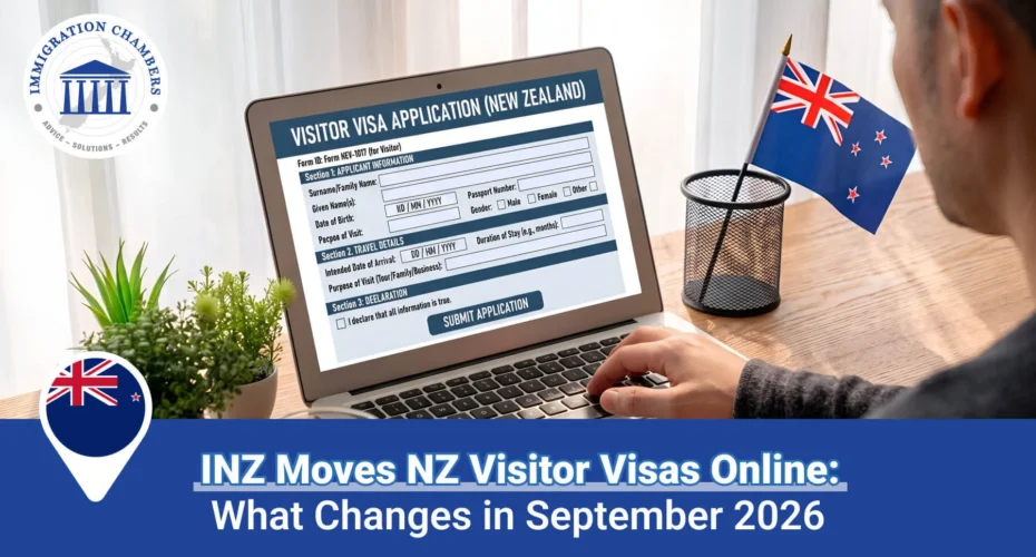 INZ Moves NZ Visitor Visas Online: What Changes in September 2026